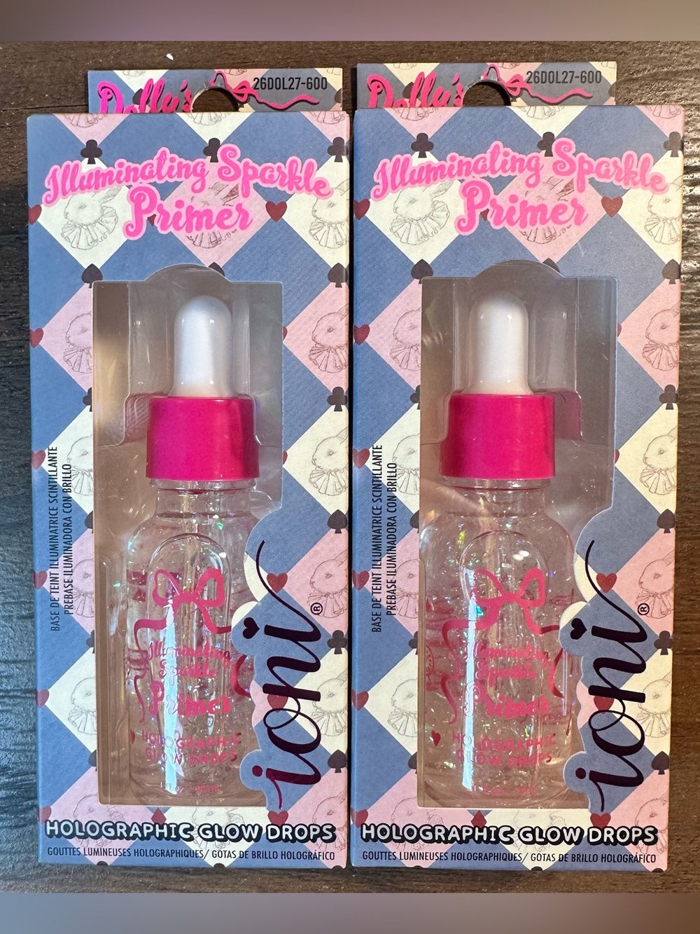 Ioni DOLLY’S ADVENTURE 2pk Illuminating Sparkle Primer ~Holographic Glow Drops~